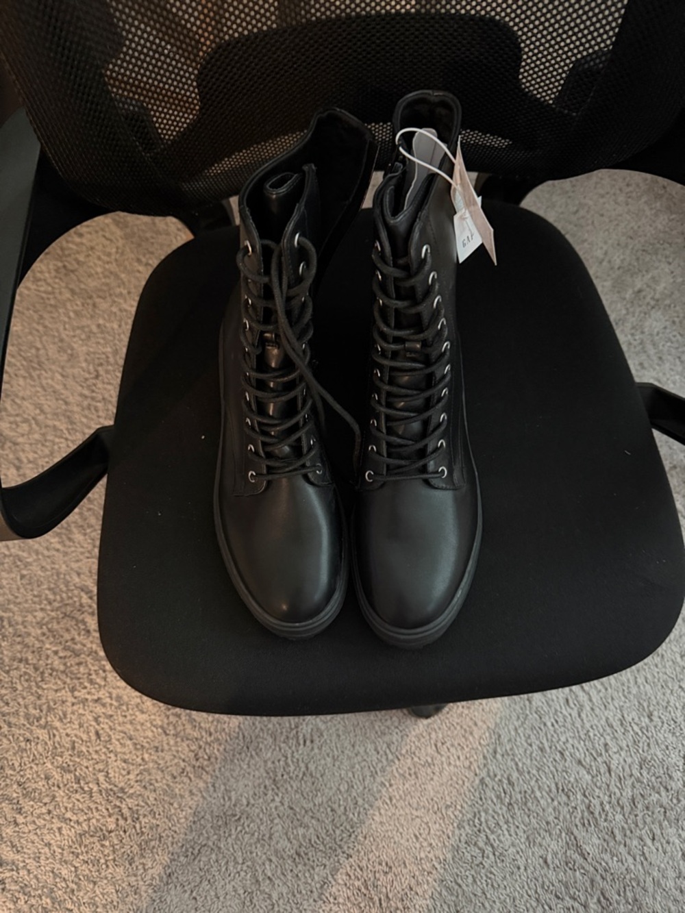 GAP Black Combat Moto Boots